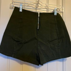 Green dress shorts